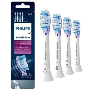 4-PackPhilips Sonicare Brush Heads Diamond Clean Smart G3 Premium White